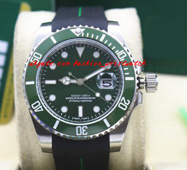 Fashion Luxury Wristwatch Rubber Bracelet 116610 WHITE GOLD Green Ceramic BEZEL/DIAL 40MM Automatic Mechanical Men Watches New Arrival, Black
Fashion Luxury Wristwatch Rubber Bracelet 116610 WHITE GOLD Green Ceramic BEZEL/DIAL 40MM Automatic Mechanical Men Watches New Arrival, Black