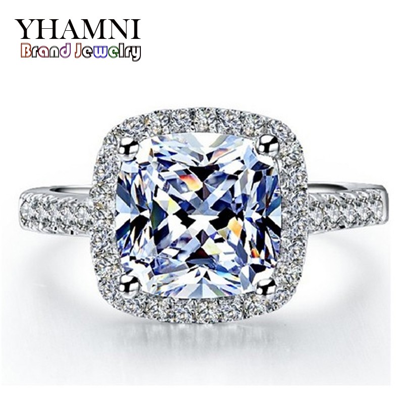 YHAMNI Real 100% 925 Sterling Silver Rings Wholesale Inlay 3 Carat SONA Simulation CZ Wedding Rings For Women RH002
YHAMNI Real 100% 925 Sterling Silver Rings Wholesale Inlay 3 Carat SONA Simulation CZ Wedding Rings For Women RH002