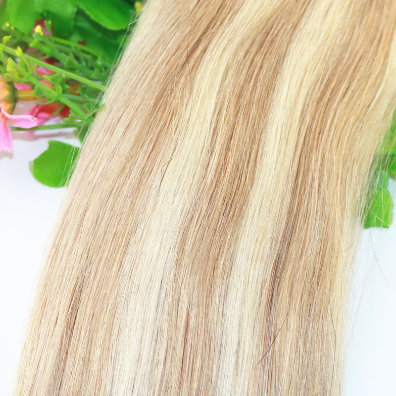 Hot Selling Double Drawn Ombre Remy Brazilian hair 8A Clip In Hair Extension With Piano Color P16/22