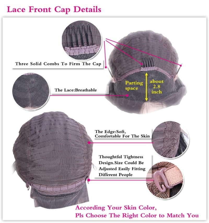 New bob cut wigs short lace front wigs with bangs glueless lace front wig human hair bob wig with baby hair for african american black women