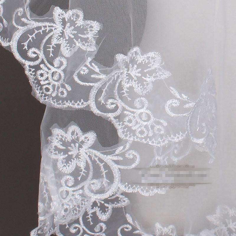 Bridal Veils Charming Cheap Girls Wedding Bridal Accessories Veil For Wedding Lace White Ivory Color Hot Sale Charming