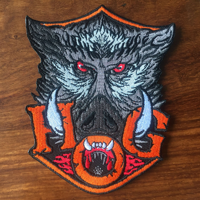 TOP QUALITY HOG WILD BOAR HEAD MOTORCYCLE BIKE PATCH IRON ON JACKET RIDER VEST APPLIQUE EMBROIDERED CLUB PATCH 4.5" G0194 Free SHIP, Black
TOP QUALITY HOG WILD BOAR HEAD MOTORCYCLE BIKE PATCH IRON ON JACKET RIDER VEST APPLIQUE EMBROIDERED CLUB PATCH 4.5" G0194 Free SHIP, Black