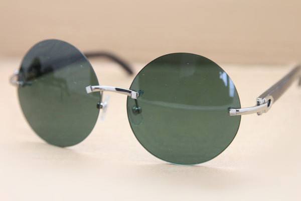 Famous Brand Sunglasses Black Buffalo Horn Glasses Retro Round Rimless Vintage Sun Glasses 3524012 Fashion Sunglasses 58mm with Original Cas, White;black
Famous Brand Sunglasses Black Buffalo Horn Glasses Retro Round Rimless Vintage Sun Glasses 3524012 Fashion Sunglasses 58mm with Original Cas, White;black