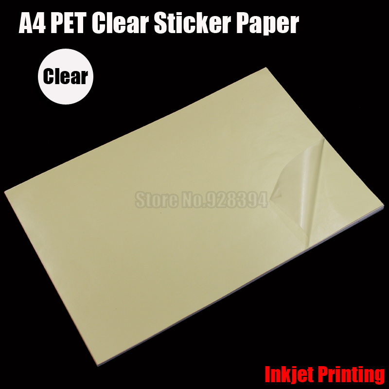 Wholesale- 2016 25pcs A4 Clear Transparent PET Film Adhesive Paper Sticker Paper Waterproof Fit Inkjet Printer cip01
Wholesale- 2016 25pcs A4 Clear Transparent PET Film Adhesive Paper Sticker Paper Waterproof Fit Inkjet Printer cip01