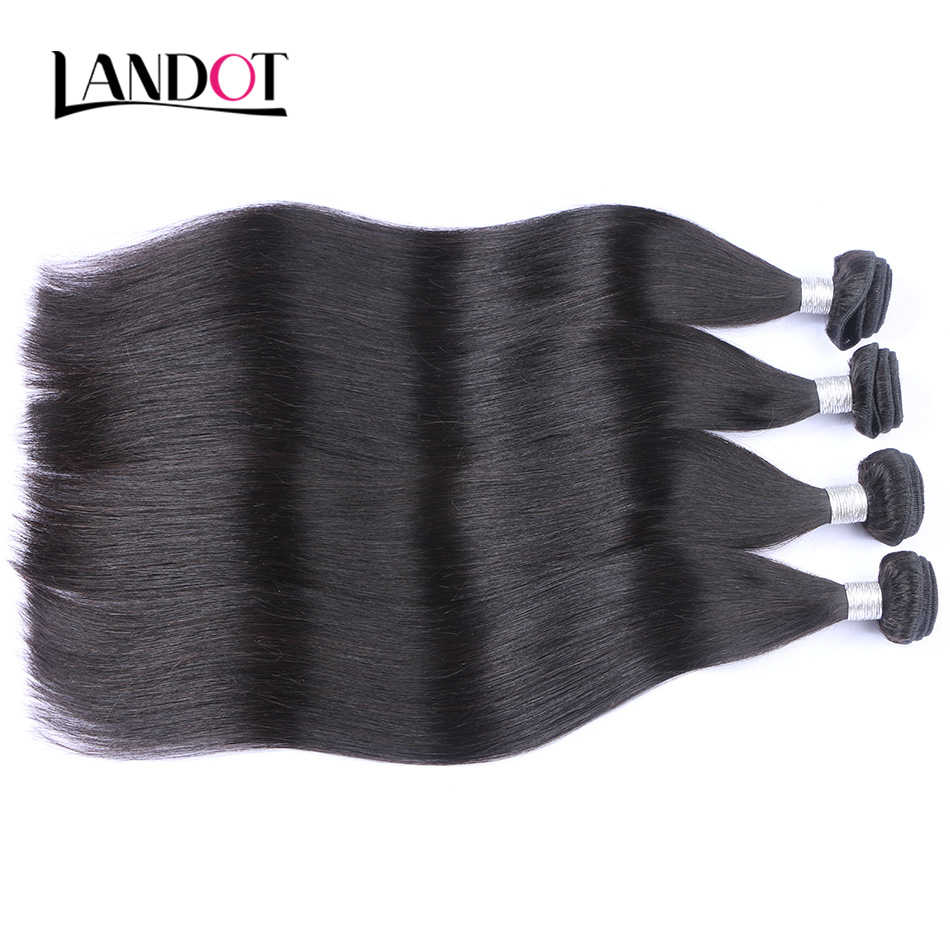 Unprocessed Peruvian Malaysian Indian Cambodian Brazilian Straight Virgin Human Hair Weaves Bundles Natural Color Remy Human Hair Extensions
