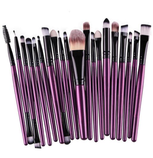 20 pcs Brushes Professional Cosmetic set With nature Contour Powder Cosmetics Brush Makeup