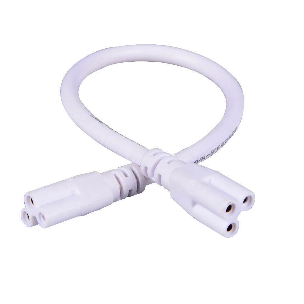 led accessory wire t8 t5 1ft 2ft 3ft 4ft 5ft Cable for Integrated T8 T5 led tubes lights Connector CE ROHS UL DLC cable cords Extension Power Plug No 