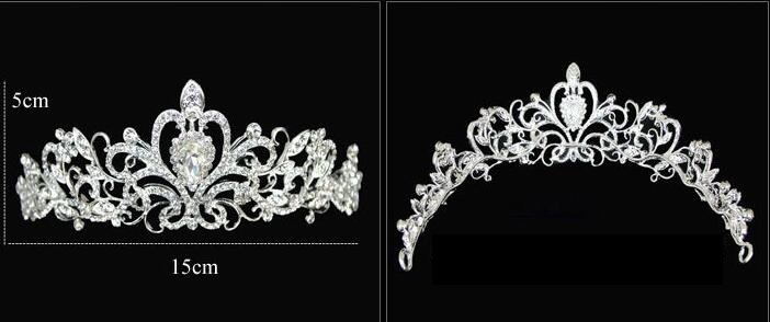 Girl Tiaras Crowns Wedding Hair Jewelry neceklace,earring Cheap Wholesale Fashion Girls Evening Prom Party Dresses Accessories HT01