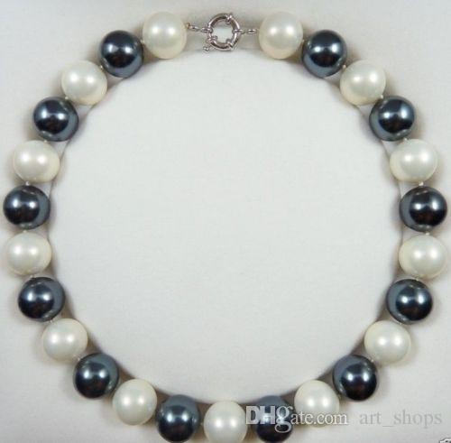 FFREE SHIPPING**Rare Natural 16mm White Black South Sea Shell Pearl Round Beads Necklace 18'', Silver
FFREE SHIPPING**Rare Natural 16mm White Black South Sea Shell Pearl Round Beads Necklace 18'', Silver