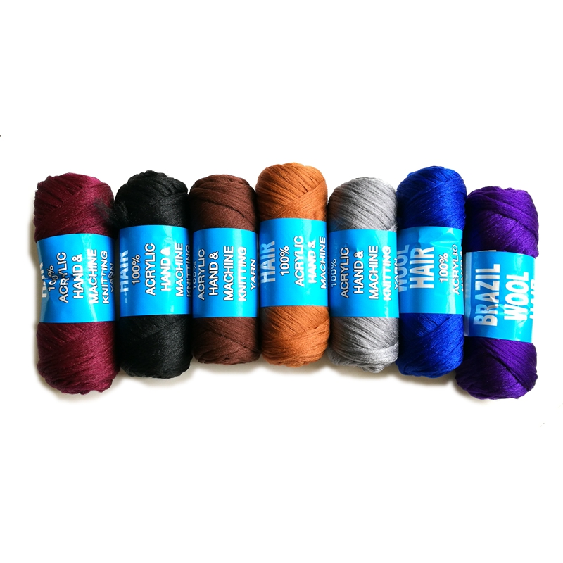 STOCK New 10 rolls/lot Brazilian Wool Hair 100% Acrylic hand and machine knitting Blended Yarn scale hair 70Gr
STOCK New 10 rolls/lot Brazilian Wool Hair 100% Acrylic hand and machine knitting Blended Yarn scale hair 70Gr