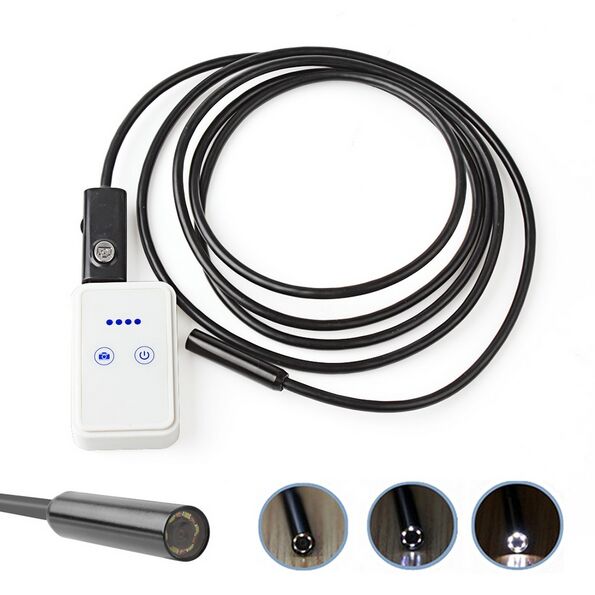 USB Endoscope With WIFI Box HD 720P Inspection Snake Camera 6 LED 9MM Lens 2.0MP 2M For Android IOS USB Wifi Endoscope