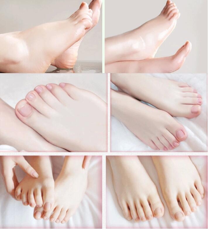 Rolanjona Feet treatment Mask Milk Bamboo Vinegar Baby Foot Peeling Exfoliating Mask Remove Dead Skin Cuticles Heel Pedicure Socks