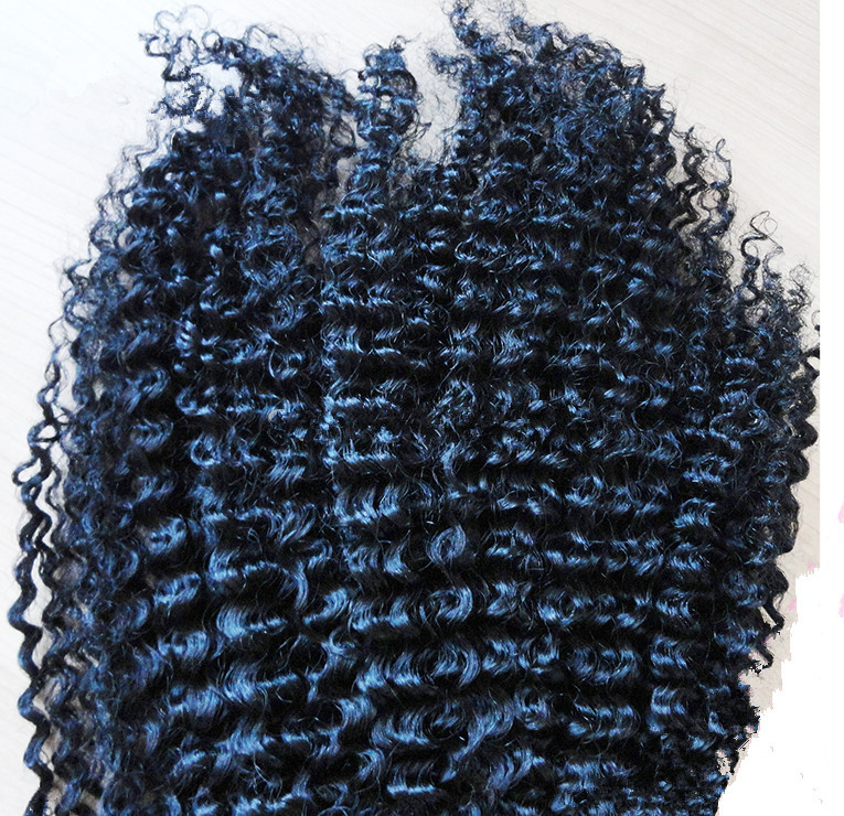 160g Black Ponytail Human Hair clip on Afro Kinky Curly drawstring ponytail malaysian virgin hair extension 10-24 inch