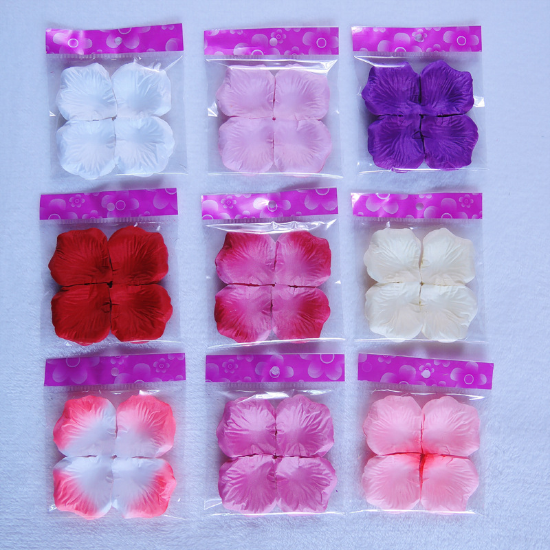 4000 Pcs Red Silk Rose Petals Artificial Flower Wedding Party Vase Decor Bridal Shower Favor Centerpieces Confetti