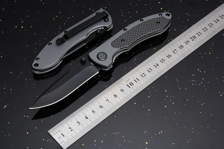 

Smith 308AM Tactical Folding Knife 440C Aluminum Fiber Handle Outdoor Camping Hunting Survival Pocket Knife Utility EDC Tool Xmas Gift Man