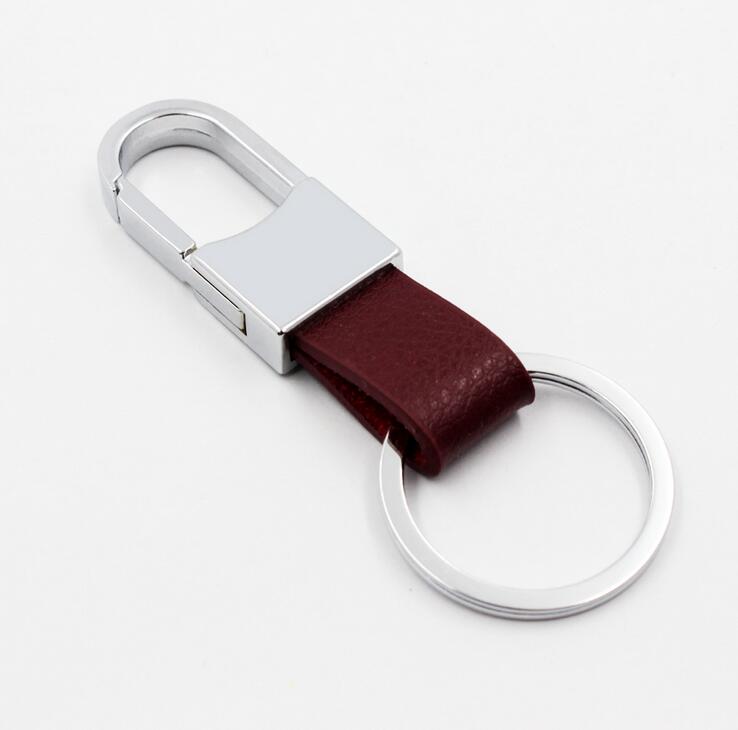 Men 's leather car metal keychain gifts creative key chain opening small gifts custom LOGO KR021 Keychains mix order 20 pieces a lot