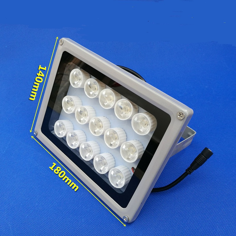 White light LED illuminator outdoor night vision for CCTV Camera 15 Array LED Built-in Light Viewing range 50-100M