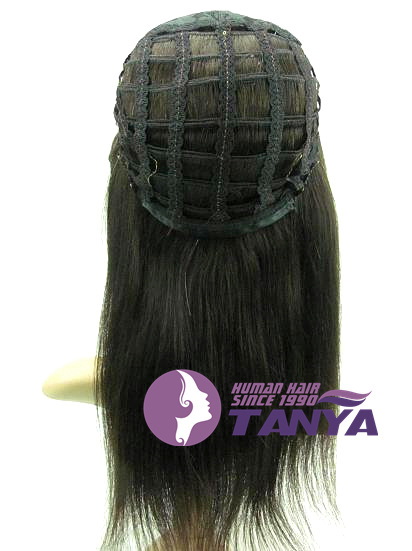 ZZHAIR 100% Brazilian Remy Human Hair Glueless Half head 3/4 Wig Holiday Cosplay Wigs all colors in stock