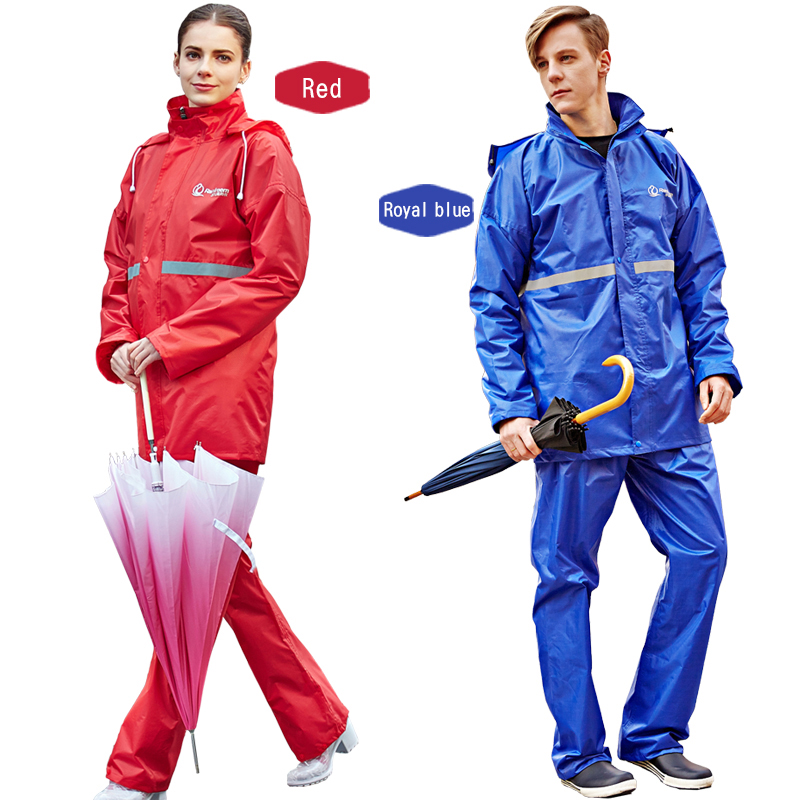 Rainfreem Impermeable Raincoat Women/Men Rainwear Single-layer Women Motorcycle Suits Waterproof Rain Gear Poncho