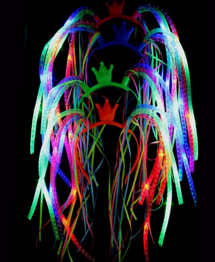 Flash LED Noodle Headband Party Rave Costume Fancy Dress Blinking Light Up Braids Crown Hairband Headbands Christmas Festive favors
Flash LED Noodle Headband Party Rave Costume Fancy Dress Blinking Light Up Braids Crown Hairband Headbands Christmas Festive favors