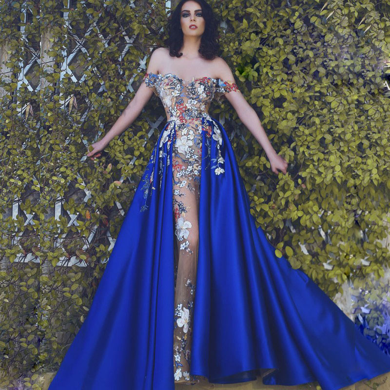 Elegant Embroidery Mermaid Evening Dress With Over-Skirt Sexy See Through Prom Dress Applique Off Shoulder Sleeveless Celebrity Party Dress, Gray
Elegant Embroidery Mermaid Evening Dress With Over-Skirt Sexy See Through Prom Dress Applique Off Shoulder Sleeveless Celebrity Party Dress, Gray