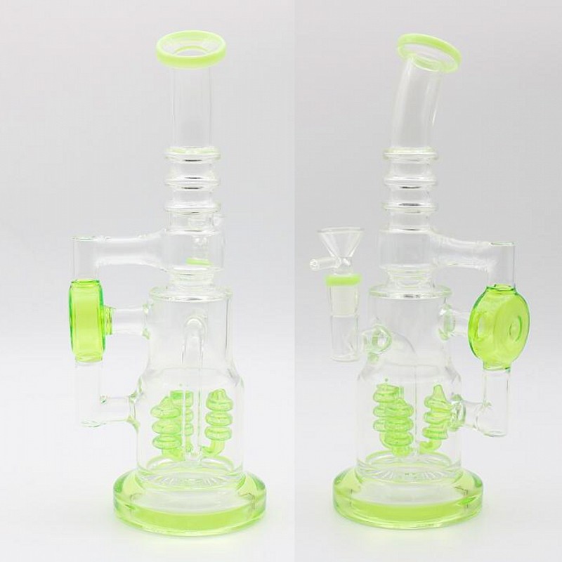 Glass Bongs Fluorescent Green Two Fuction Grace Perclator Smoking Water Pipes Straight Type Real Images Oil Rigs Recycler Hookahs
Glass Bongs Fluorescent Green Two Fuction Grace Perclator Smoking Water Pipes Straight Type Real Images Oil Rigs Recycler Hookahs