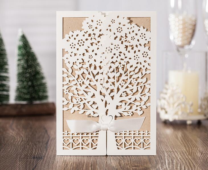Laser Cut Wed Invitation Embellishment Tree Design Elegant Wed Invitation Free Ship For Graduation Birthday Party, Same as picture
Laser Cut Wed Invitation Embellishment Tree Design Elegant Wed Invitation Free Ship For Graduation Birthday Party, Same as picture
