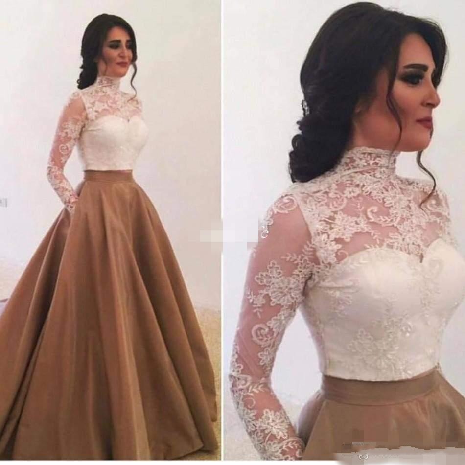 Elegant High Neck Long Sleeves Evening Dresses with Pockets Saudi Arabia Lace Appliques Ball Gown Prom Gowns Special Occasion Dress, Gray
Elegant High Neck Long Sleeves Evening Dresses with Pockets Saudi Arabia Lace Appliques Ball Gown Prom Gowns Special Occasion Dress, Gray