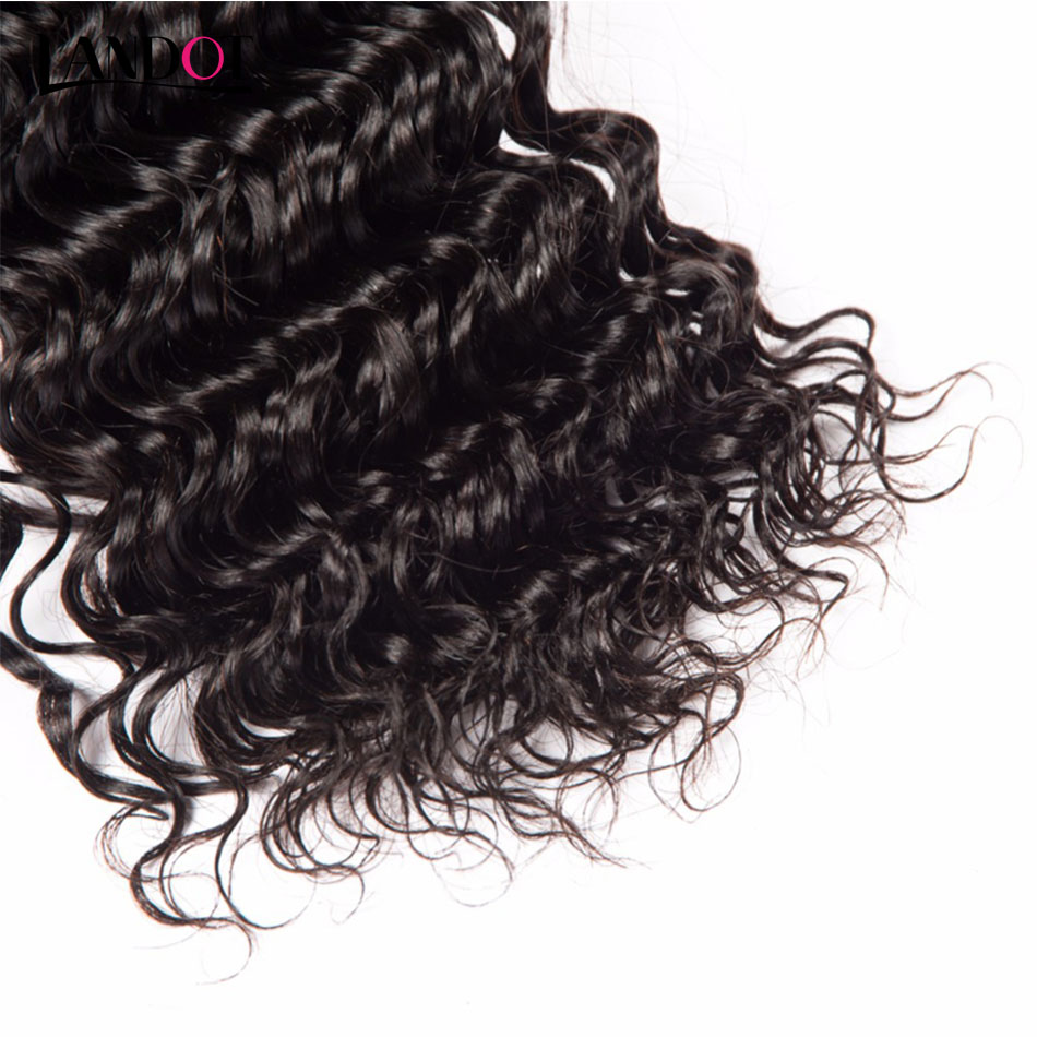Peruvian Malaysian Brazilian Virgin Hair Weaves 3 Bundles with Top Lace Closure Deep Wave Curly 8A Indian Cambodian Remy Human Hair Closures