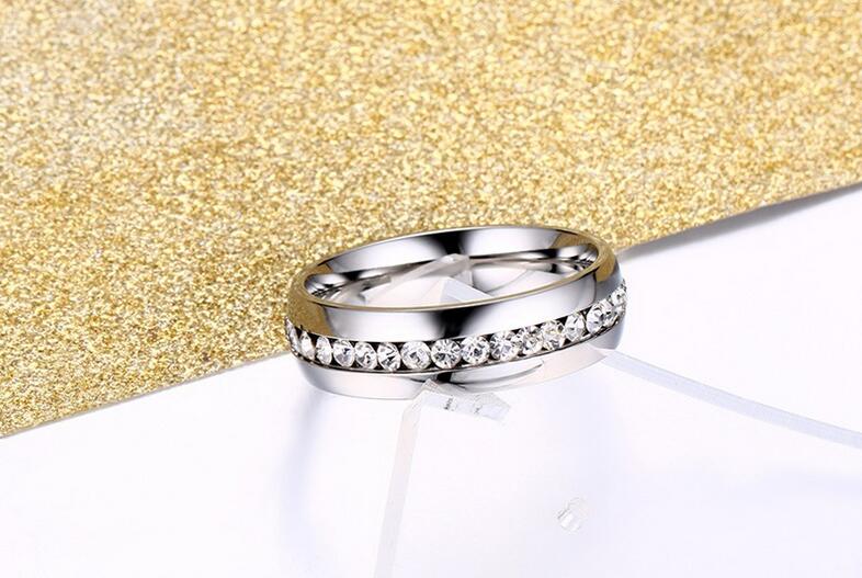 His and her Couple Ring Set Fashion Jewelry 10KT White Gold Filled Stainless Steel Topaz Crystal Women Men Bridal Ring Set Gift Size 5-13