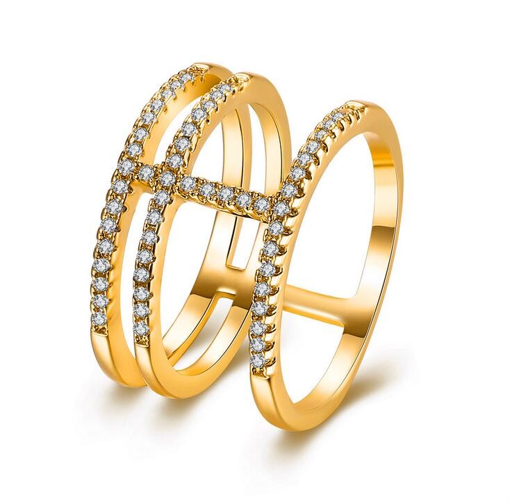 Victoria Brand Classic Luxury Jewelry 925 Sterling Silver 5A Cubic Zirconia Diamond Party Rose Gold Women Wedding Engagement Band Ring Gift
