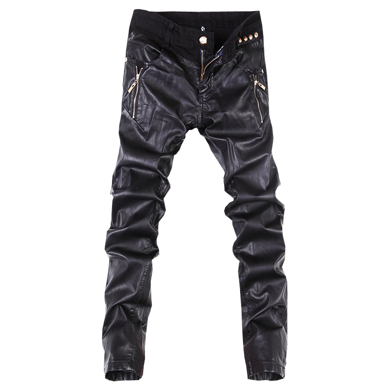 Wholesale-New arrivals fashion men casual pants slim fit skinny leather jeans trousers -36 B104, As pic
Wholesale-New arrivals fashion men casual pants slim fit skinny leather jeans trousers -36 B104, As pic