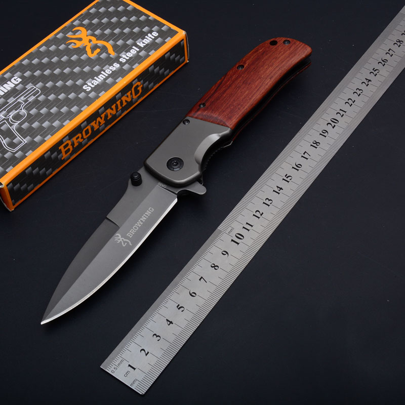 NEW Browning DA86 Titanium Tactical Folding Knife Wood Handle Large Size Outdoor Camping Hunting Survival Pocket Utility EDC Collection
NEW Browning DA86 Titanium Tactical Folding Knife Wood Handle Large Size Outdoor Camping Hunting Survival Pocket Utility EDC Collection