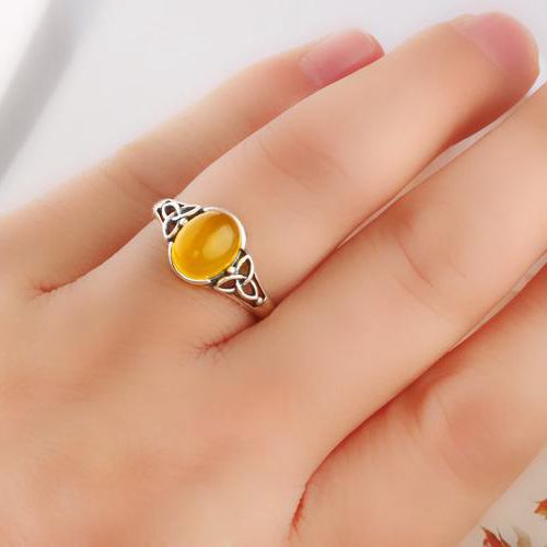 Fine Silver Art Nouveau 925 Sterling Silver Women Ring 8x10mm Oval Cabochon Semi Mount Retro Jewelry Setting