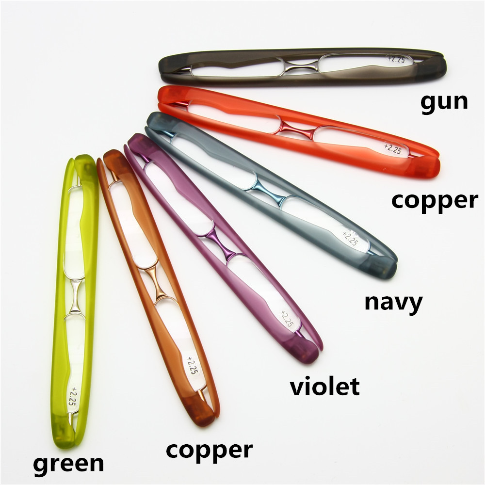 PODREADER violet copper Fashion Reading Glasses US Patent Mini Folding Pocket Reader Foldable Light +1.0 to+3.0 Presbyopia Hyperopia Glasses
PODREADER violet copper Fashion Reading Glasses US Patent Mini Folding Pocket Reader Foldable Light +1.0 to+3.0 Presbyopia Hyperopia Glasses