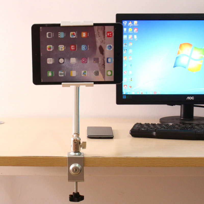 New Freeshipping 360 Rotating Flexible Arm Tablet PC Holder Mobile Phone Stand Lazy Bed Table Mount Bracket for iPad Air Mini