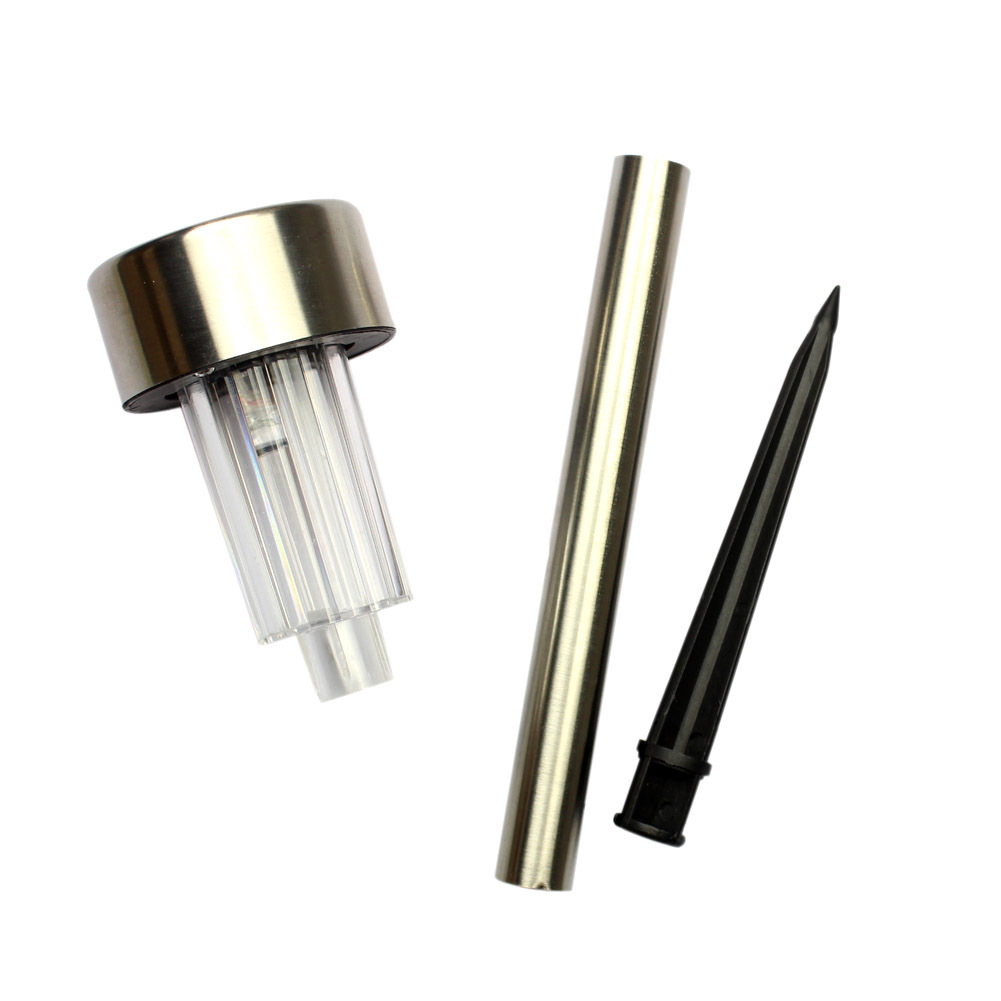 Solar Lights Stainless Steel Gardern Pathway Lawn Lamps Landscape Decoration LED White Light Solar Power Ground Insert Sense Lamp
