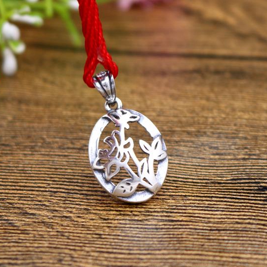 12X16mm Oval Cabochon Semi Mount 925 Sterling Silver Women Pendant Fine Silver Jewelry Setting