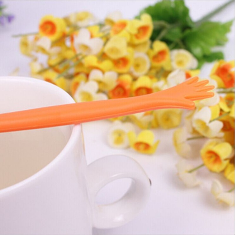 Cute Spoon tableware Stir Bar Stick Mixing restaurant bar Kitchen Flatware practical tools Wholesale- Hot Sale 50PCS