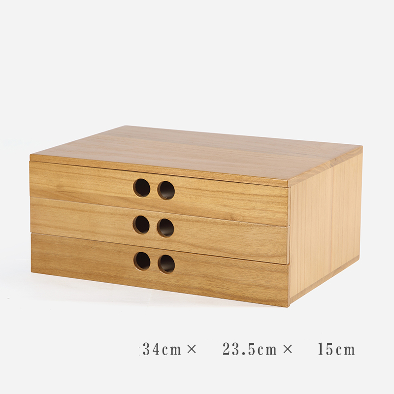 A 4 paper tool cabinet case Wooden desk storage drawer debris cosmetic storage box bin jewelry office Creative gift Home