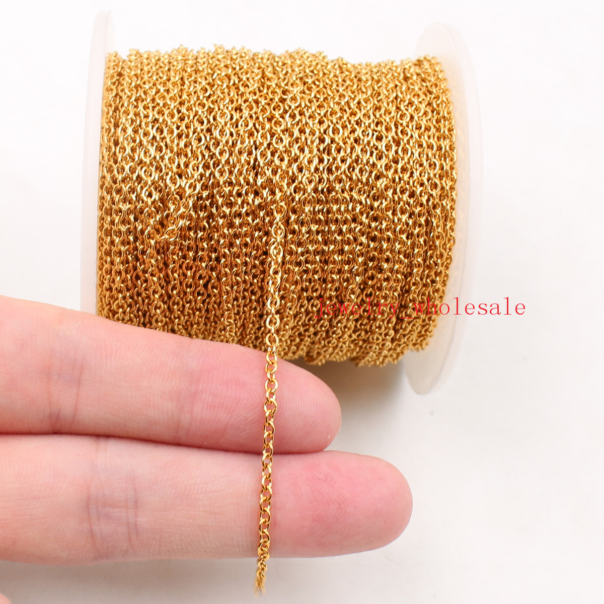 lOTS 10meter/ lot wholesale in bulk Jewelry Finding Chain Gold Stainless Steel thin 1.5mm/1.8mm Smooth Link Rolo Chain JEWLERY
lOTS 10meter/ lot wholesale in bulk Jewelry Finding Chain Gold Stainless Steel thin 1.5mm/1.8mm Smooth Link Rolo Chain JEWLERY