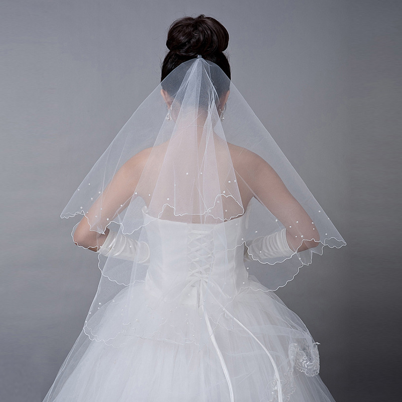 2017 New Wedding Veils Wedding Bridal Veils Pearl Ivory white Tulle Veils Bride wedding accessories, Black
2017 New Wedding Veils Wedding Bridal Veils Pearl Ivory white Tulle Veils Bride wedding accessories, Black