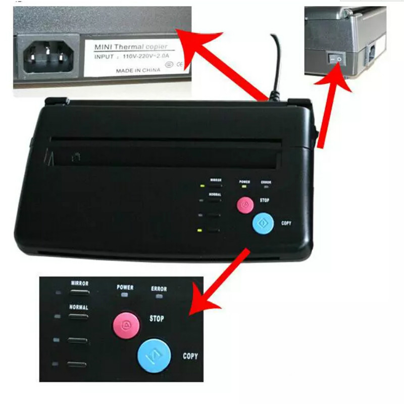Wholesale New A4 Transfer Paper Black Tattoo Copier Thermal Stencil Copy Transfer Machine Hot Free Shipping
Wholesale New A4 Transfer Paper Black Tattoo Copier Thermal Stencil Copy Transfer Machine Hot Free Shipping