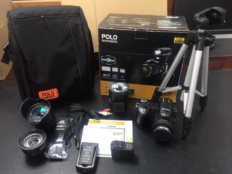 PROTAX D7300 digital cameras 33MP Professional DSLR 24X Optical Zoom Telephotos 8X Wide Angle Lens LED Spotlight Tripod