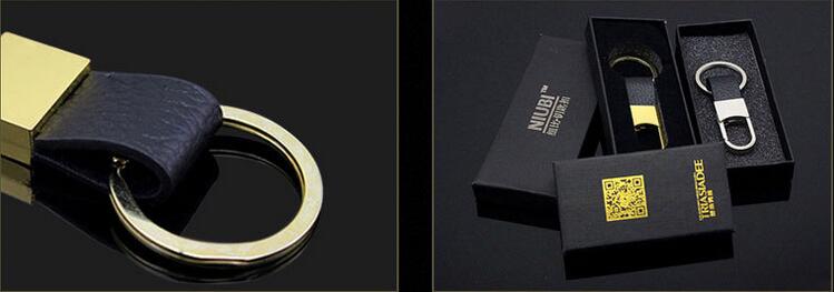 Men 's leather car metal keychain gifts creative key chain opening small gifts custom LOGO KR021 Keychains mix order 20 pieces a lot