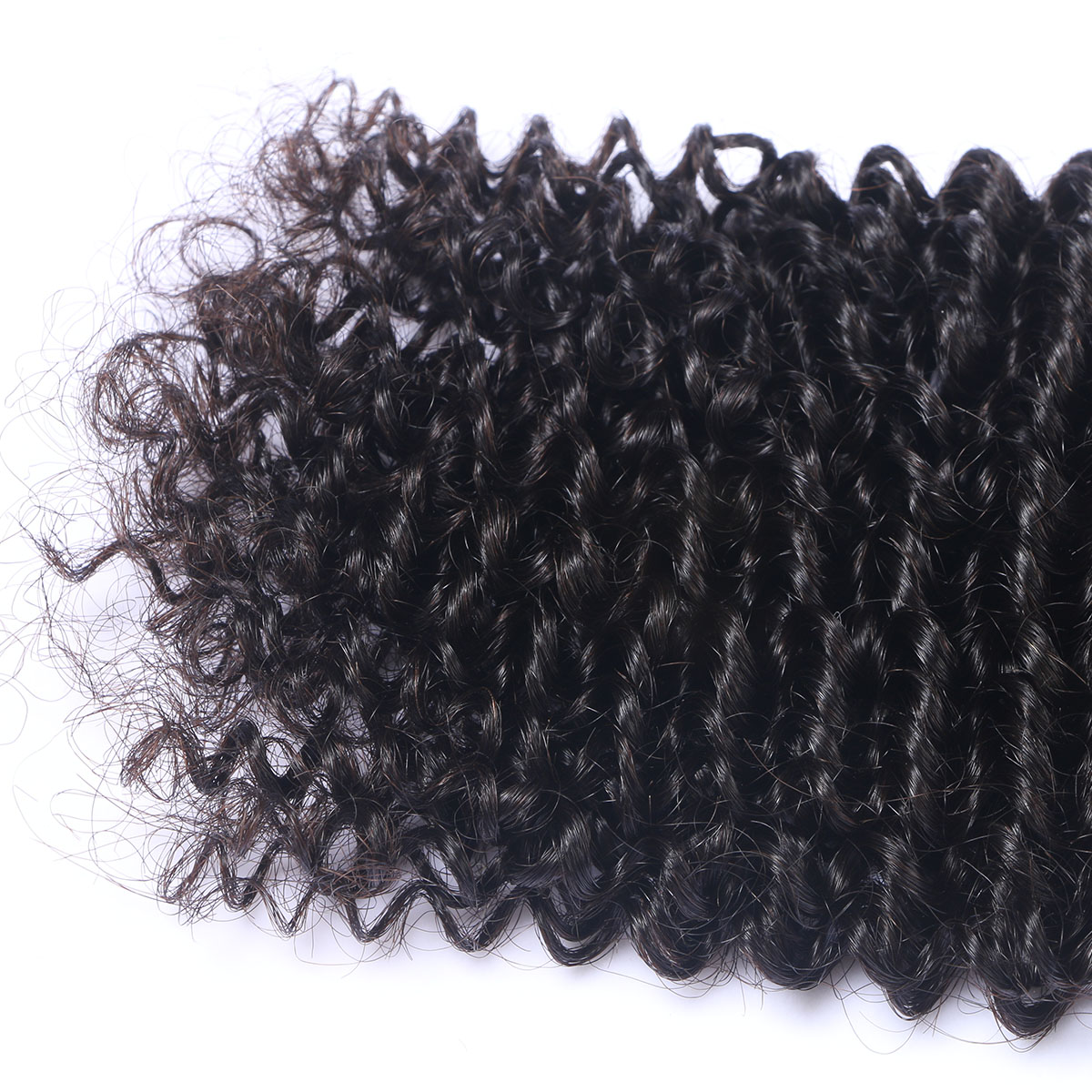 Afro Curly Peruvian Human Hair Bundles 100% Peruvian Human Hair Extension Weave Double Machine Weft For Black Women