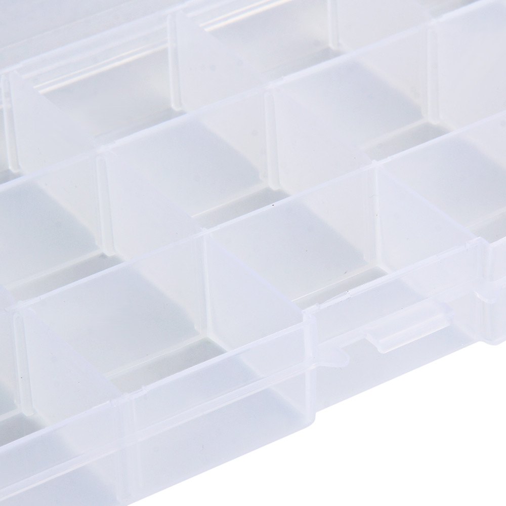 Whole Fishing Tool Box Transparent Plastic Storage Box 15 Compartments Jewelry Earring Tool Containers Sea Fishing Tackle Box