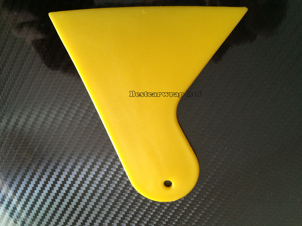 Small Yellow Squeegee For Car Wrap Applicator Tool Scraper 100 pcs / Lot FREE SHIPPING
