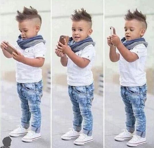 Boys Clothing Sets Toddlers Baby Boy Clothes Casual T-shirt +Scarf+Jeans 3pcs Outfits Summer Children Kids Costume Suit 13148, As the picture
Boys Clothing Sets Toddlers Baby Boy Clothes Casual T-shirt +Scarf+Jeans 3pcs Outfits Summer Children Kids Costume Suit 13148, As the picture