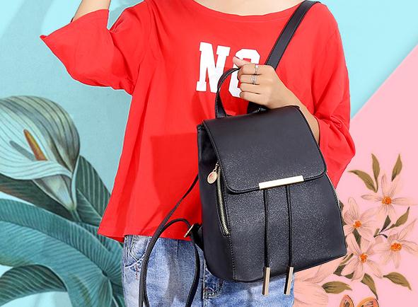 Women Backpack High Quality PU Leather Mochila Escolar School Bags For Teenagers Girls Top-handle Backpacks Herald Fashion, Blue
Women Backpack High Quality PU Leather Mochila Escolar School Bags For Teenagers Girls Top-handle Backpacks Herald Fashion, Blue